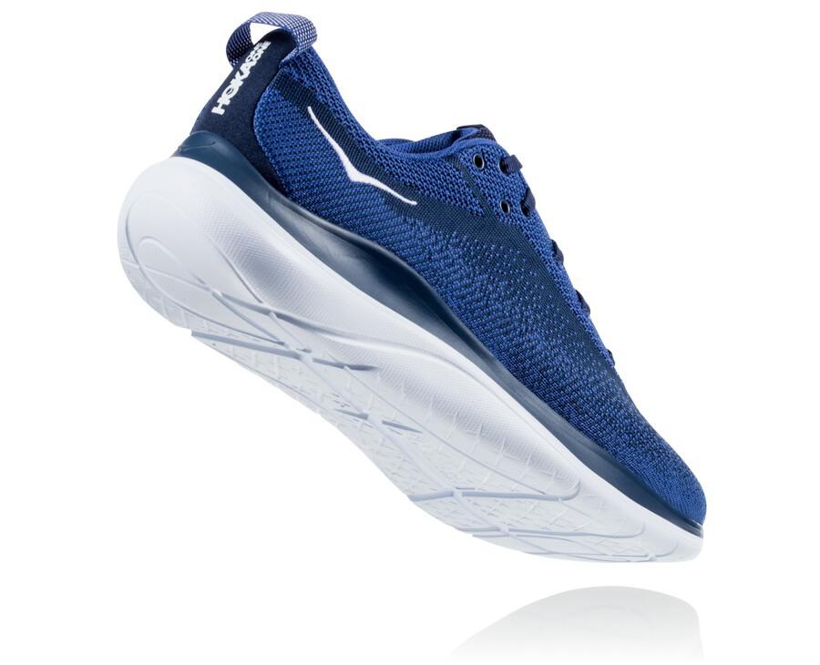 Tenis Hoka One One Hombre Azul Marino/Blancos - Hupana Flow - ESPF87163